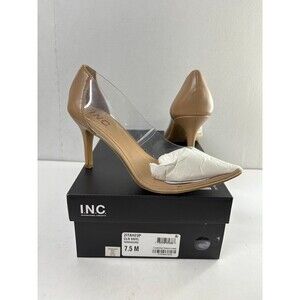 INC International Concepts Women's Zitah Clear Vinyl Stiletto Heels Size 7.5M